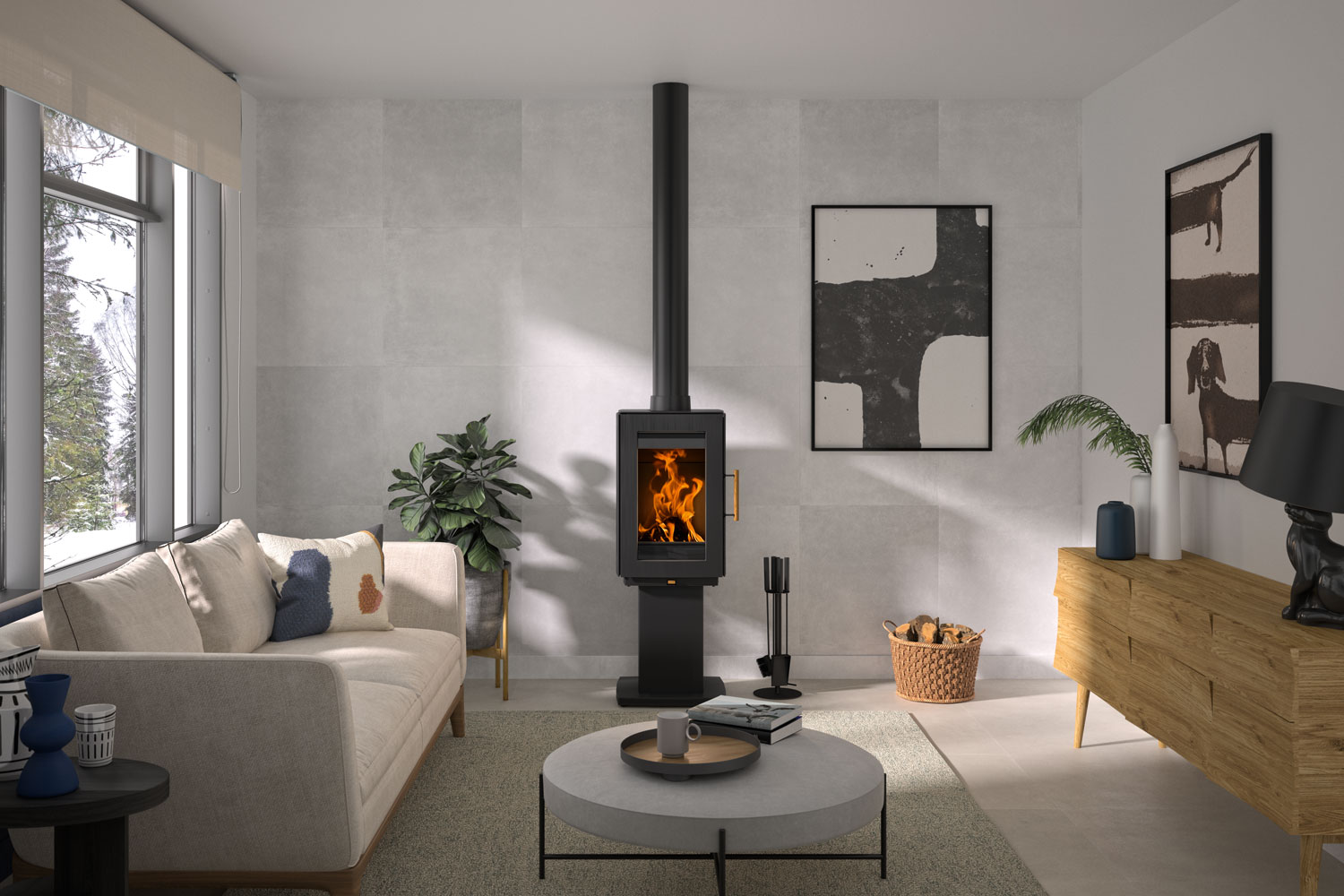 Hergóm Glow Fireplace