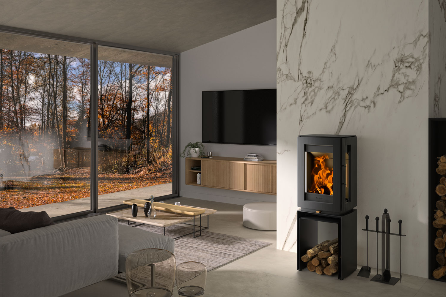 Hergóm Glow Fireplace