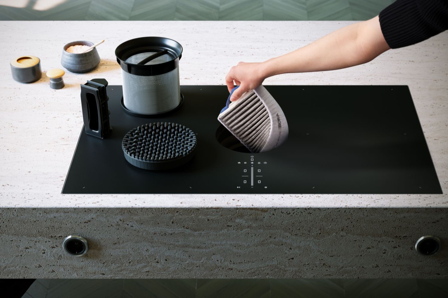 Bora cooktop extractor system