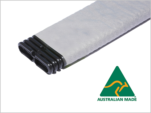 Megaflo Green Socked Slotted Drain Pipe