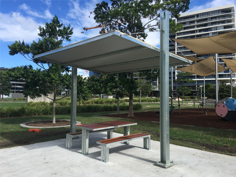 Brisbane City Council Shade Structure Waterfront Park