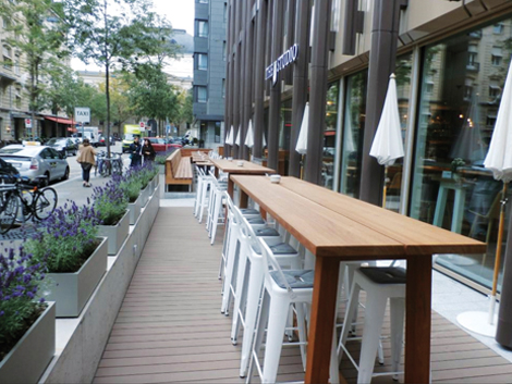 Stylish Terrace for Zurich Hot Spot