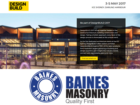 Baines Masonry Unveil New Block Design at DesignBUILD Tradeshow May 2016