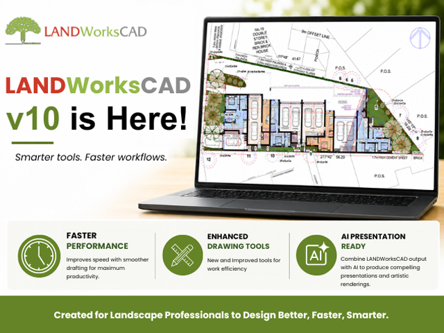 CAD International Releases LANDWorksCAD v10