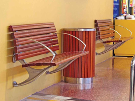Timber and Alu Slat Seating