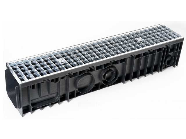 Heel guard type grate