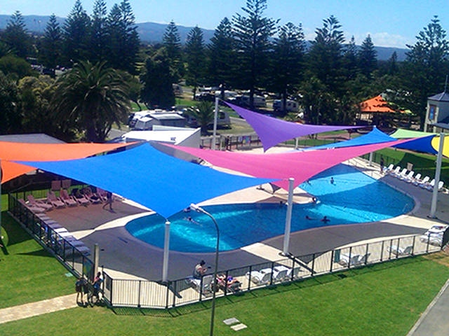 Multiple Sail Shade Structure