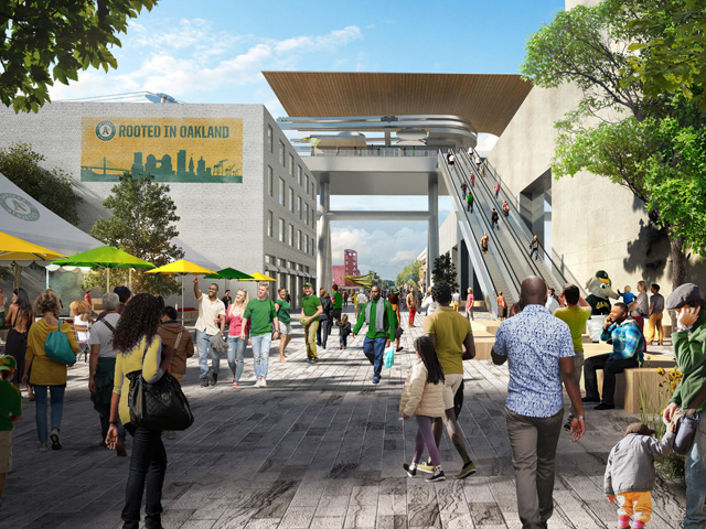 Green-Topped Stadium Accessed via Cable-Car