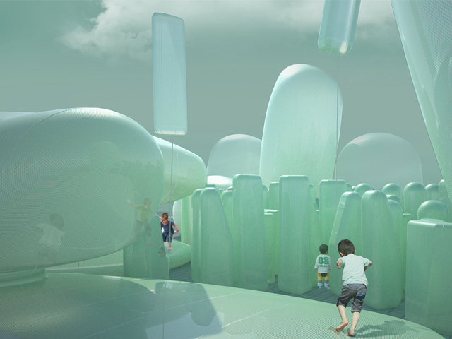 Inflatable Garden Grows in Seoul