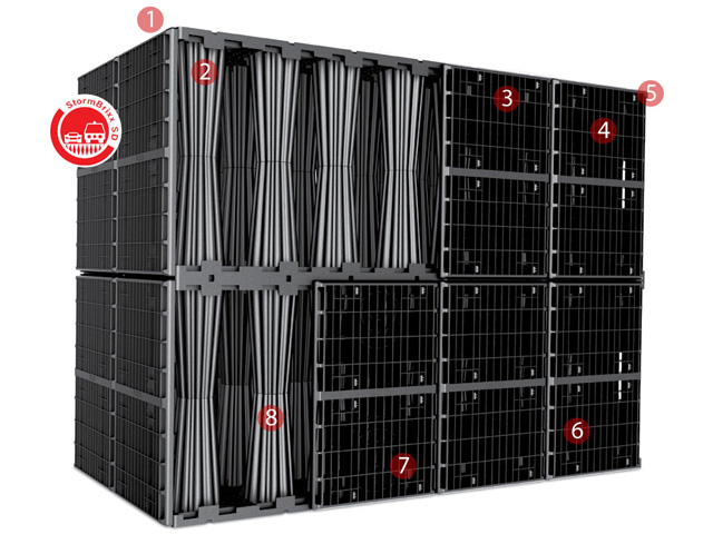Underground stormwater tanks