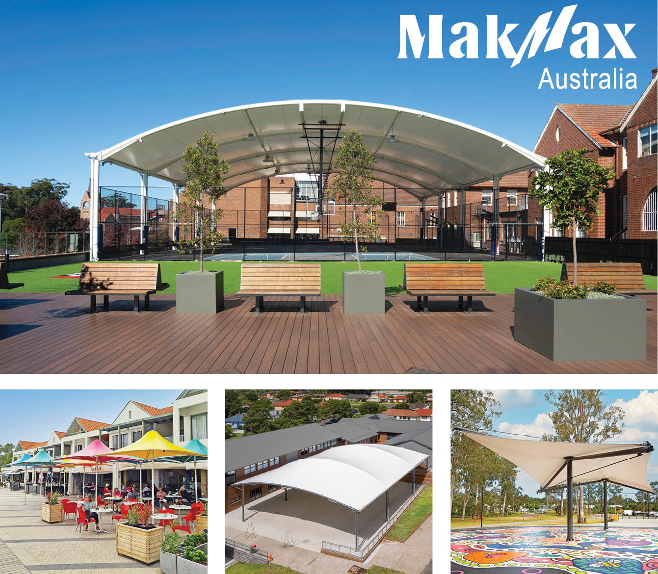 CUSTOM FABRIC STRUCTURES, MODULAR SHADE STRUCTURES & ARCHITECTURAL UMBRELLAS