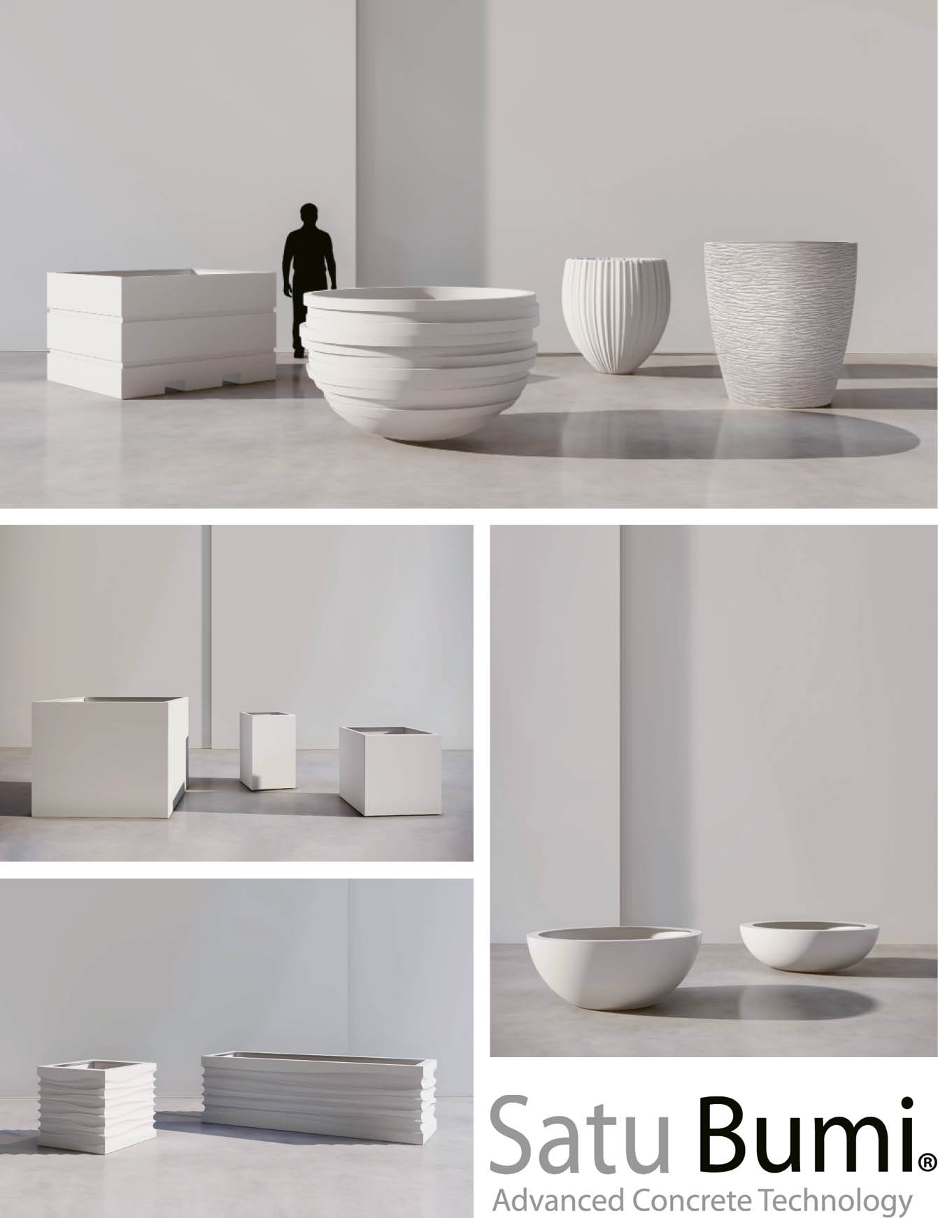 COMMERCIAL GRADE GRC PLANTERS