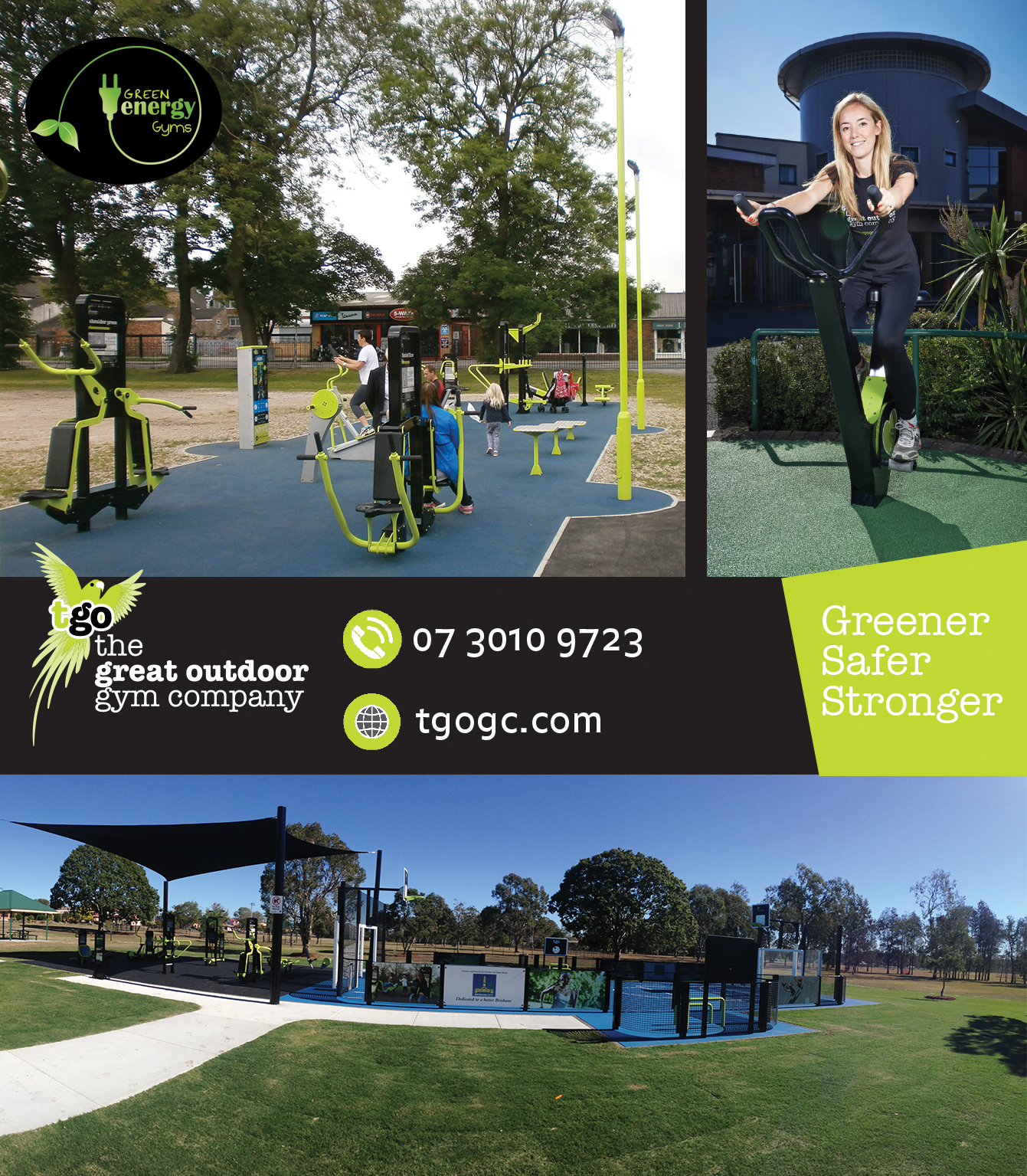 INNOVATIVE OUTDOOR GYM SOLUTIONS - GREENER, SAFER, STRONGER