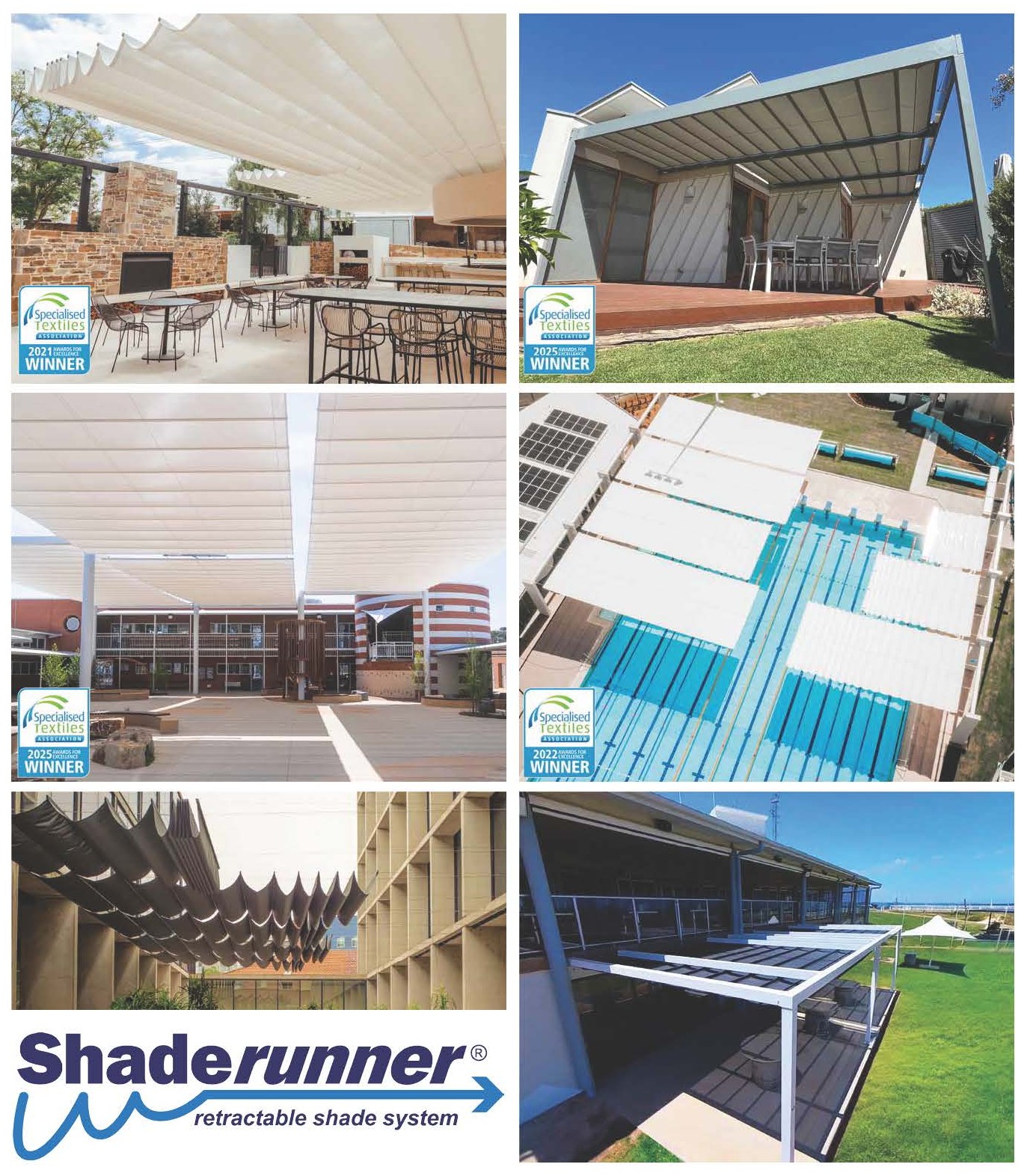 RETRACTABLE, SELF-STANDING & EASY-ATTACHABLE SHADE SOLUTIONS FOR ALL WEATHER CONDITIONS