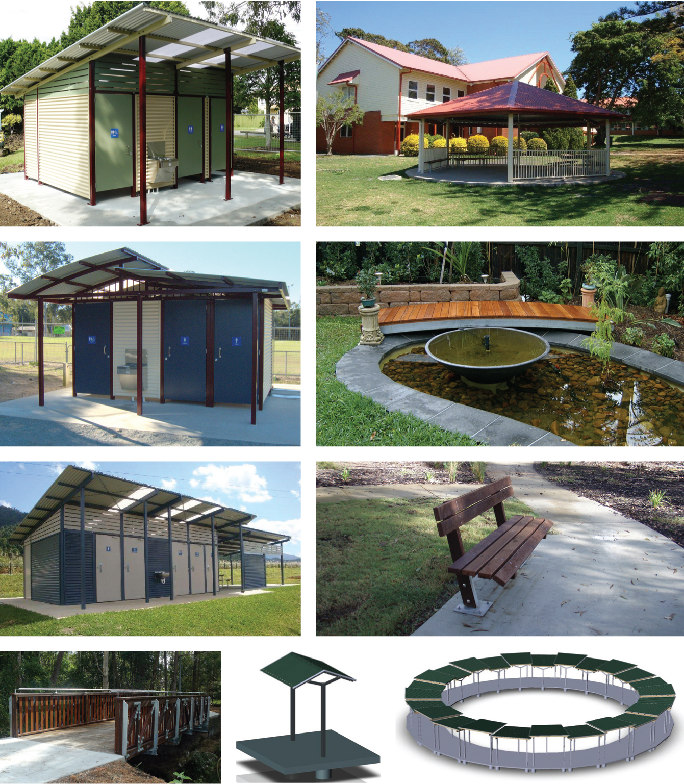 MANUFACTURE OF KIT FORM PUBLIC USE STRUCTURES