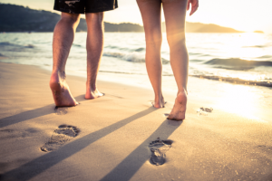 love relationship beach nature walk
