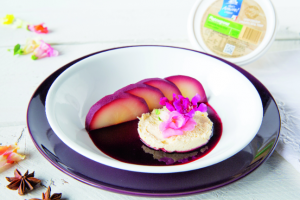 Pear, Mascarpone & Wine Reduction