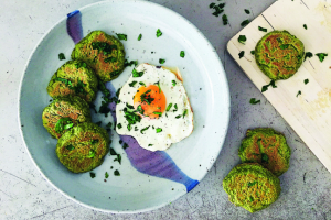 Eggs and Green Pikelets Recipe