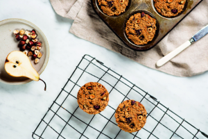 Pear & Hazelnut Oatmeal Cups
