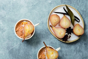 Pear & Hazelnut Oatmeal Cups Serves: 6 =R2=