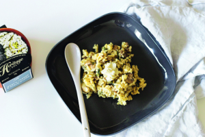 Mushroom Risotto with Goat’s Cheese & Black Truffle