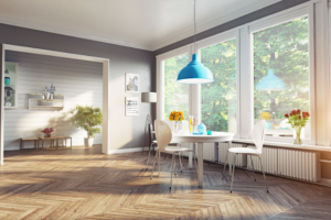 modern dining room yoga clean house happy
