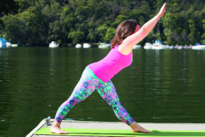 Warrior preparation into parsvottanasana vinyasa