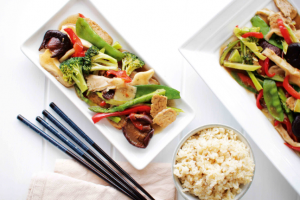 Mushroom, Tempeh and Black Bean Stir-Fry Recipe