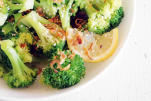Two-minute Broccoli with Sesame and Fried Shallots Recipe