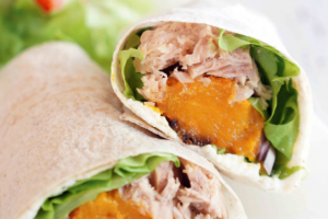 Roast Pumpkin and Tuna Wrap Recipe