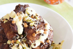 Garam Masala Chicken Thighs with Turmeric Yoghurt
