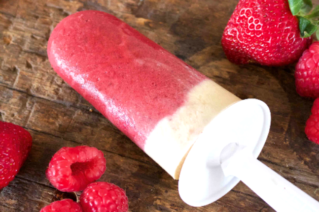 Berry and Coconut Cream Icy Poles Recipe