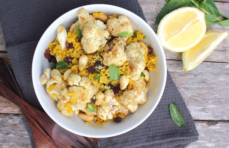 Cauliflower and Turmeric Brown Rice Recipe