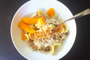 Oat, Mango, Banana and Coconut Bowl Recipe