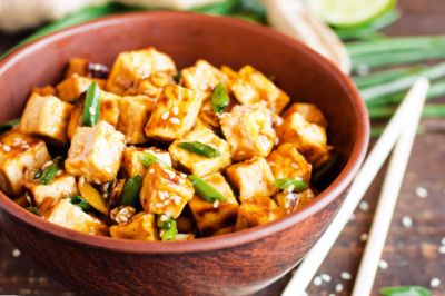 Tofu Braised in Soy Sauce