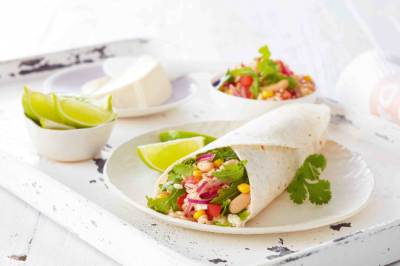 Tomato, Brown Rice, Cannellini Beans & Rocket Gluten-Free Wrap