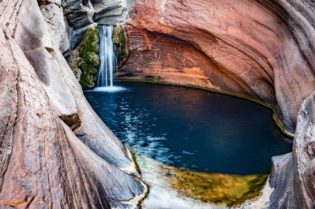 hamersley gorge, spa pool in karijini national park, north west, western australia