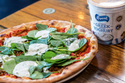 Grilled Pulled Lamb & Spiced Yoghurt Pizza