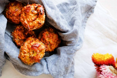 Healthy Sweet Potato and Haloumi Muffins Recipe