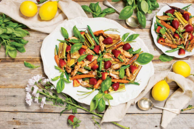 The Bare Bird Chicken Spring Salad with Balsamic StrawberriesServes: 4