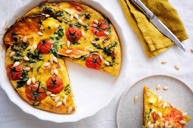 Frittata with Tomato Tops, Silverbeet Stalks and Whole Pumpkin Recipe