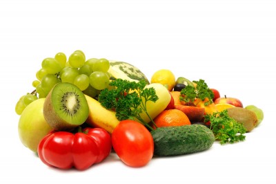Save Download Preview fruits and vegetables isolated on a white background