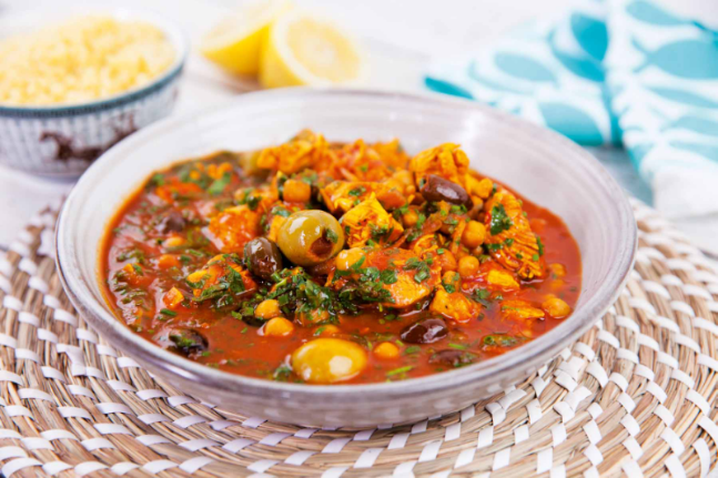 Chicken, Olive & Chickpea Tagine