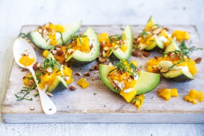 Mango, Ricotta And Avocado Cups