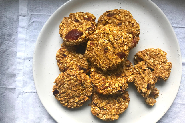 Vegan Pumpkin, Oat and Medjool Date Cookies Recipe