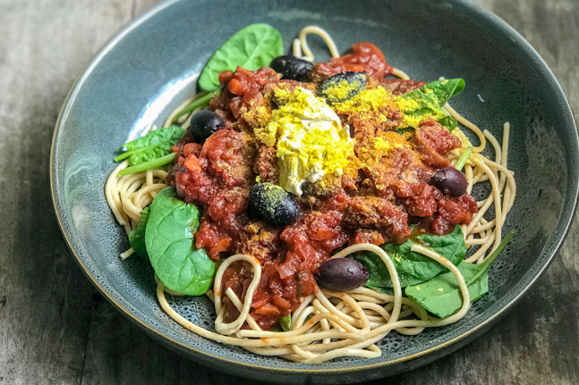 Adam Guthrie's Vegan Spaghetti Bolognese Recipe