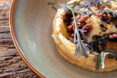Roasted Pear, Shallot & Tarago Washed Rind Cheese Tart