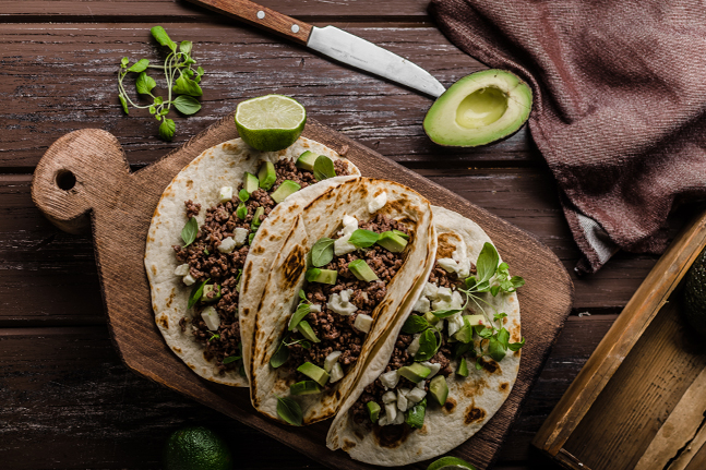 Homemade Minced Beef Tortilla