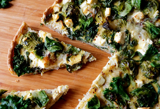 Meg Thompson's Brussels Sprout, Kale and Feta Pie Recipe