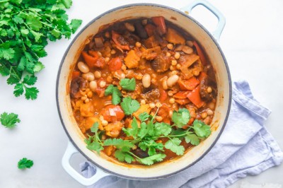 Try our Plant-Based Butterbean Chickpea Tagine Recipe